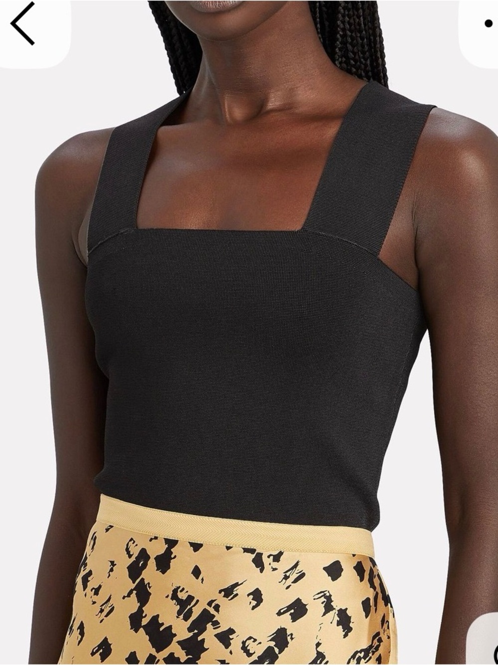 A.L.C. Black Ribbed Knit Top